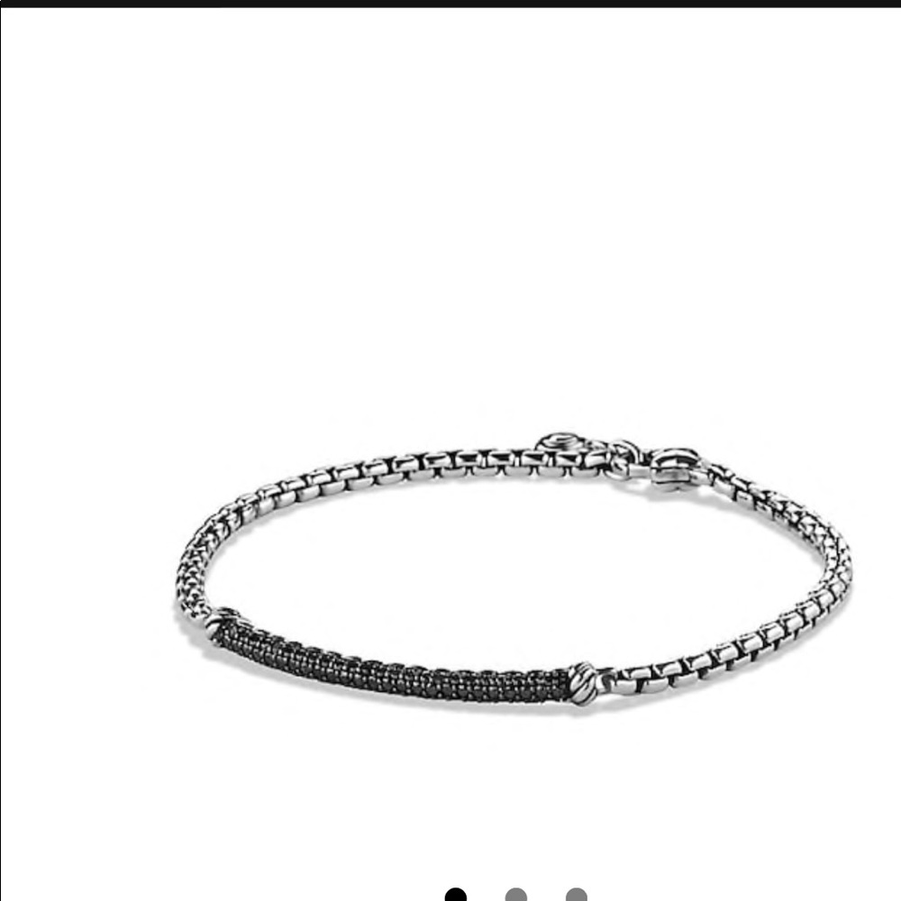 David Yurman Petite Pave Black Diamond Bracelet